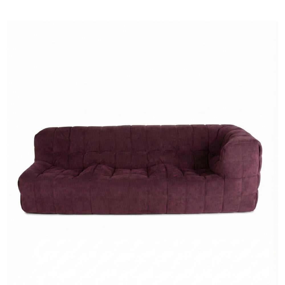 Ligne Roset Kashima Aubergine Large Left-Arm 3-Seater Sofa