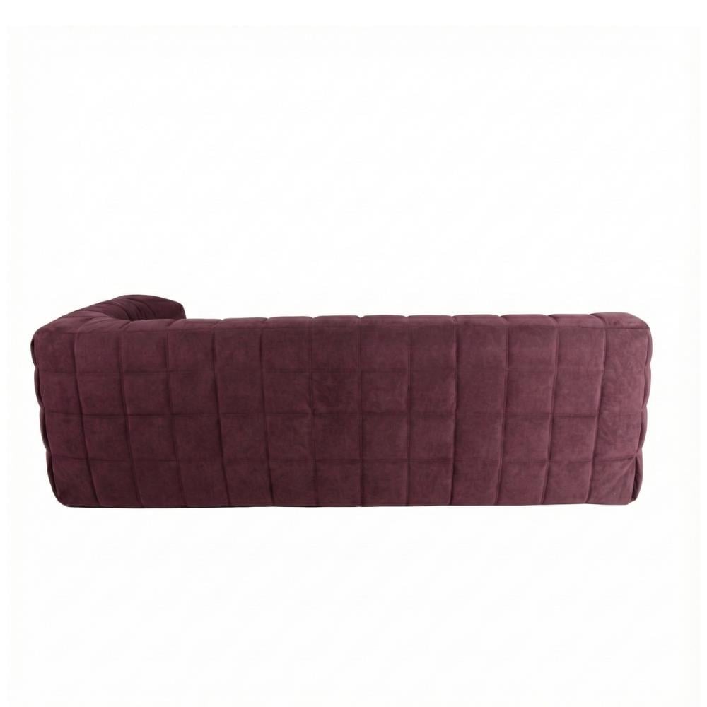 Ligne Roset Kashima Aubergine Large Left-Arm 3-Seater Sofa