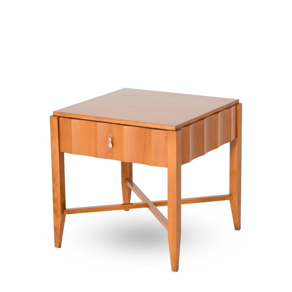 Selva Glossy Chrome Nightstand