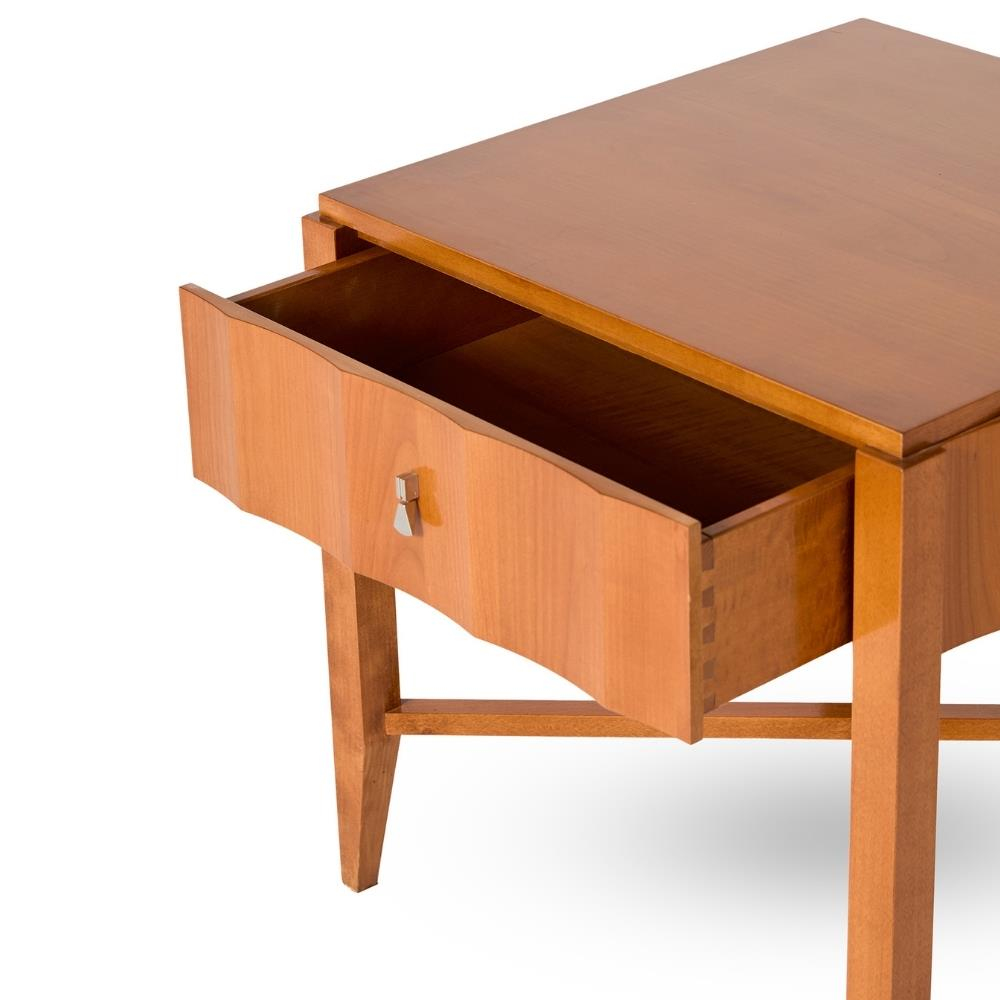 Selva Glossy Chrome Nightstand