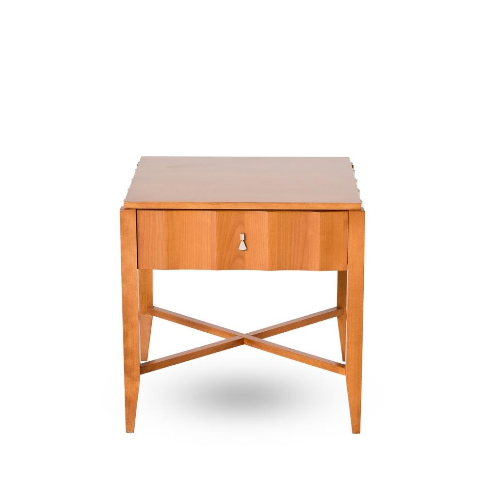 Selva Glossy Chrome Nightstand