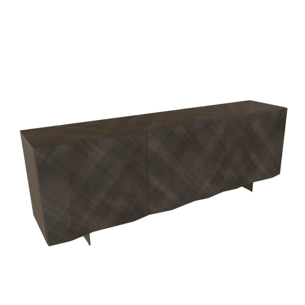 Bontempi Casa Kunta Brushed Bronze 3-Door Sideboard
