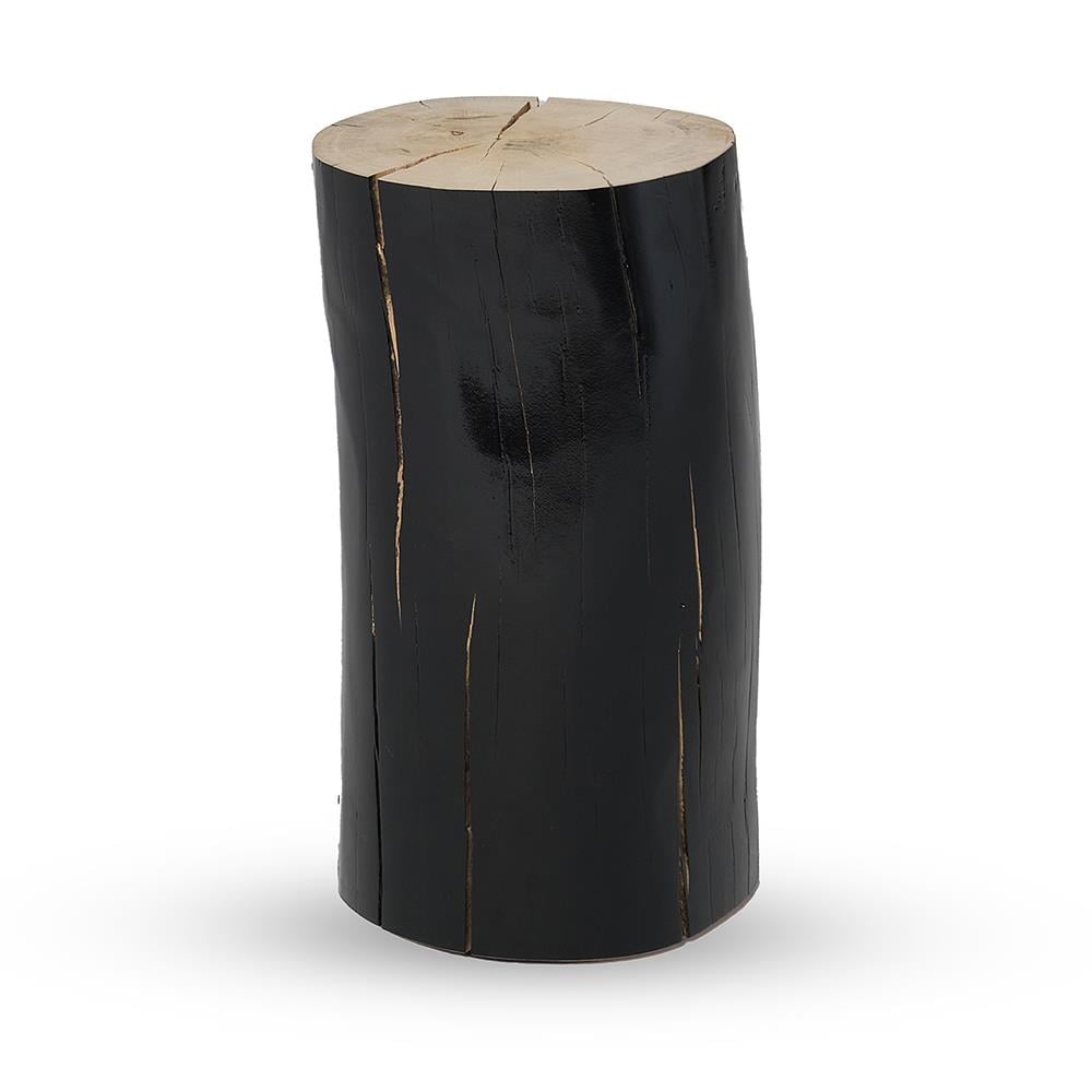 Gervasoni Log M N Barked and Glossy Side Table