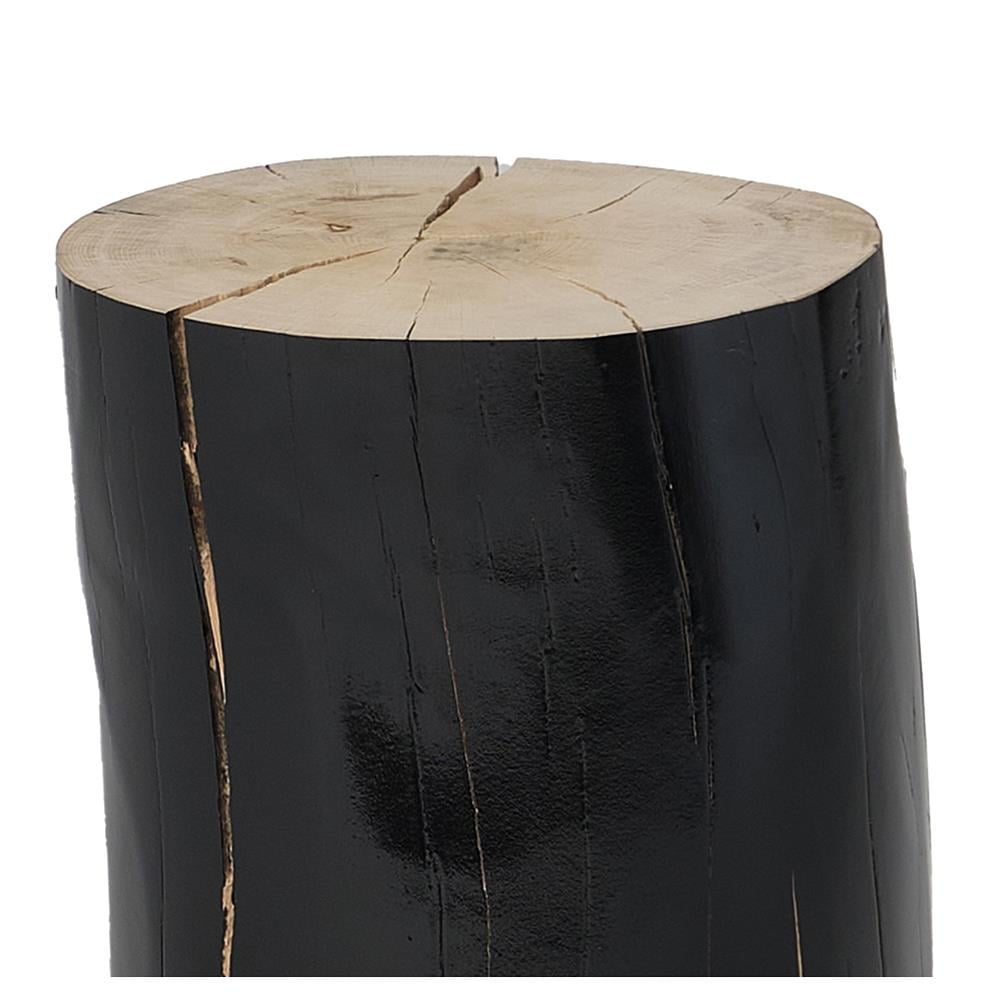 Gervasoni Log M N Barked and Glossy Side Table