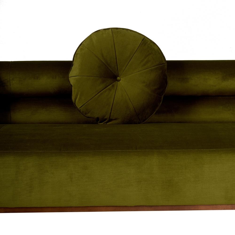Mitchell Gold+Bob Williams Lucy Velvet Cord Verde 3-Seater Sofa