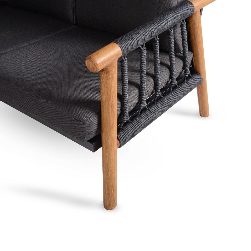 Nuu Garden Merlot Woven Corner Seating Group