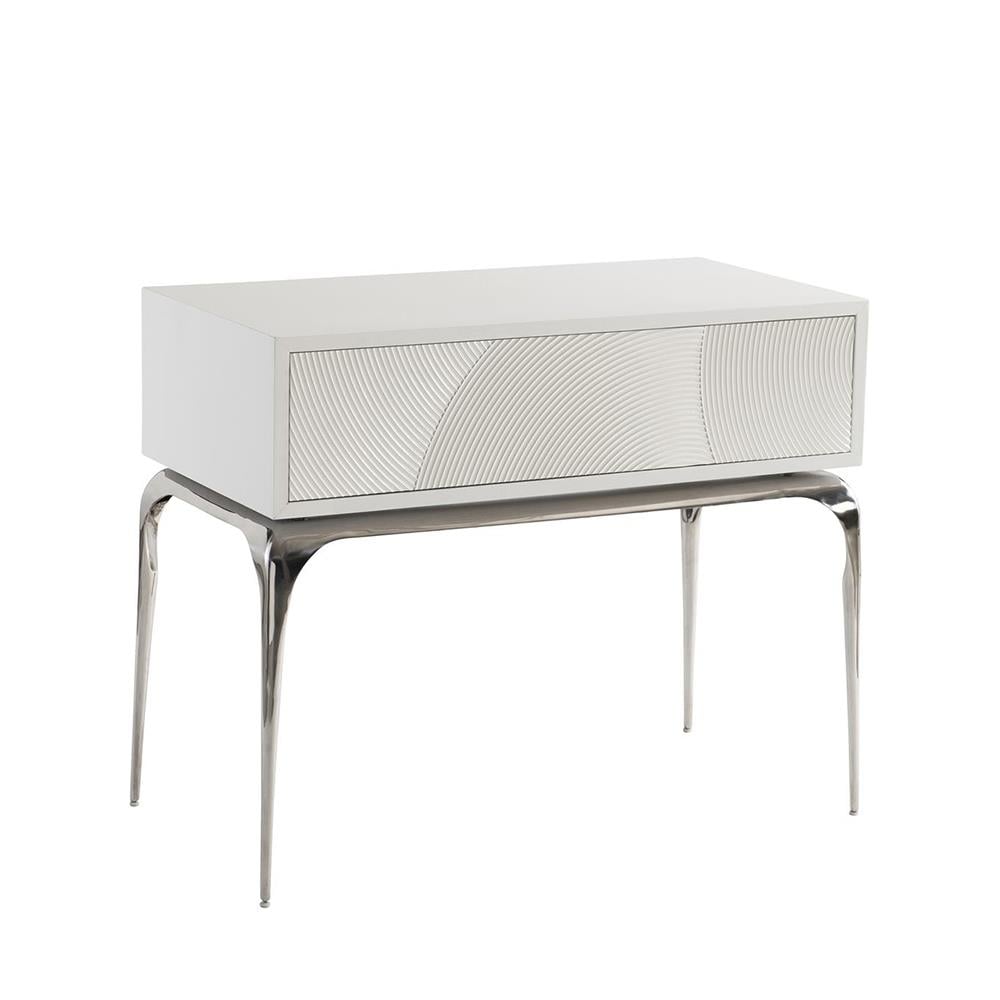 Bernhardt Montaya White Nightstand