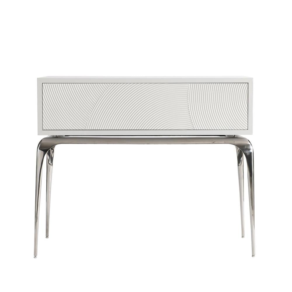 Bernhardt Montaya White Nightstand