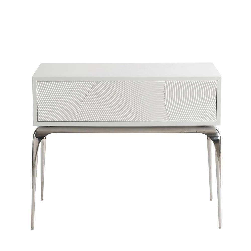 Bernhardt Montaya White Nightstand