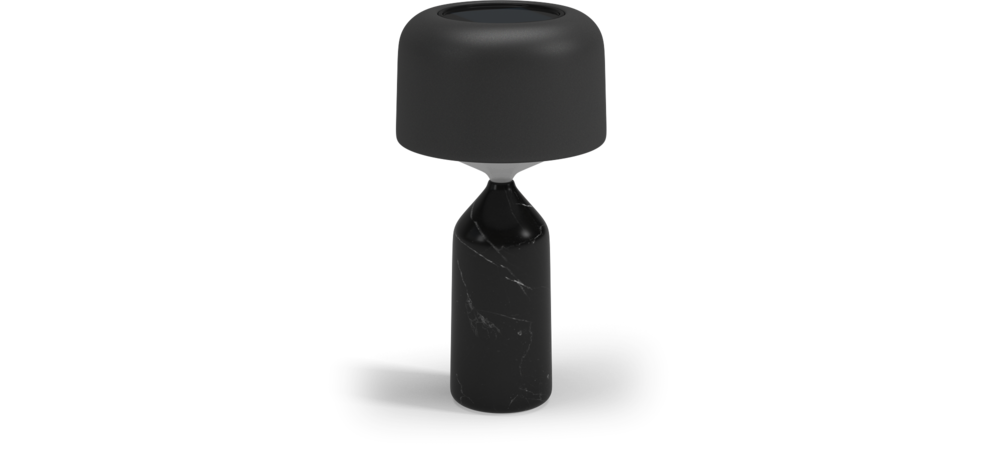 Gloster Pebble Carbon Meteor Table Lamp