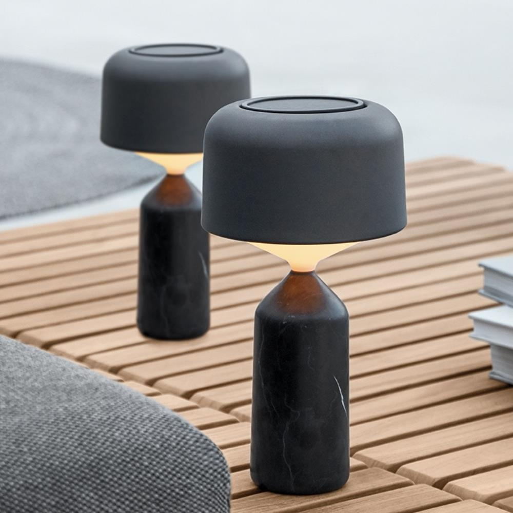 Gloster Pebble Carbon Meteor Table Lamp