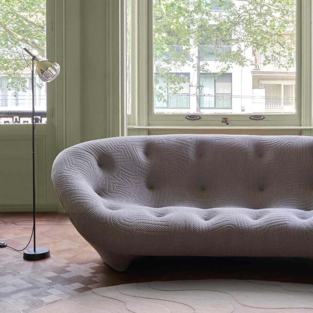 Ligne Roset Ploum Large Moby Grass High-Back Sofa