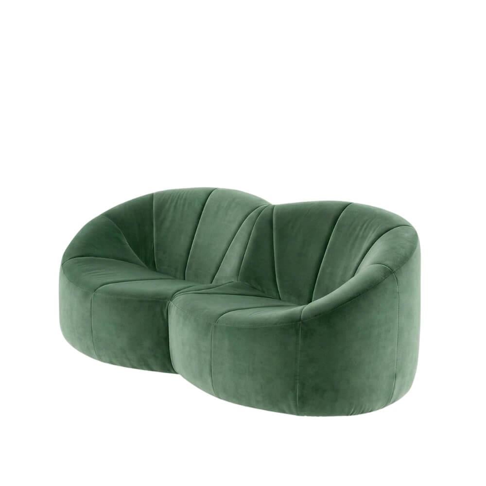 Ligne Roset Pumpkin Herbal Two-Seater Sofa