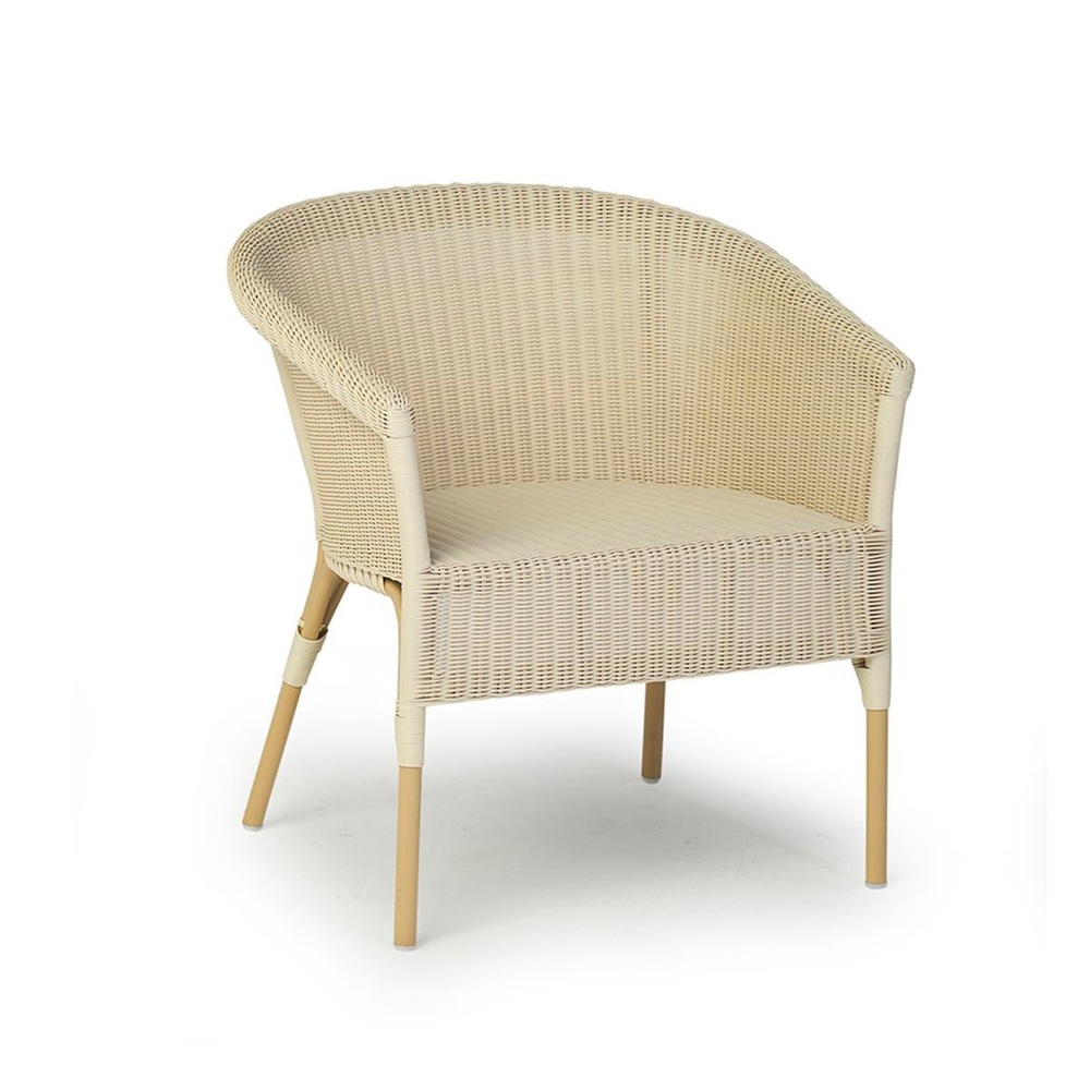 Alfresco Renton White Armchair