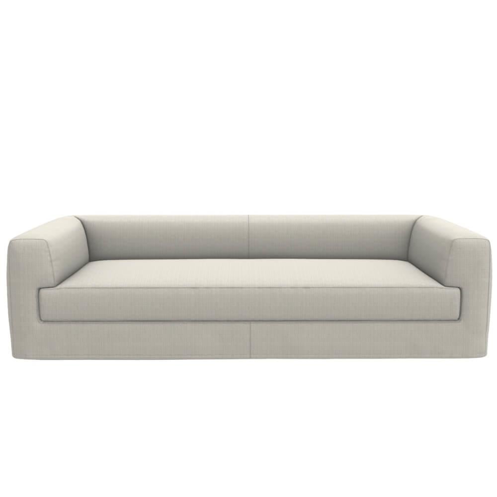 Meridiani Roger Ghost Beige Three-Seater Sofa