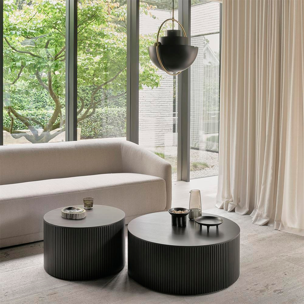 Ethnicraft Roller Max Dark Brown Round Side Table