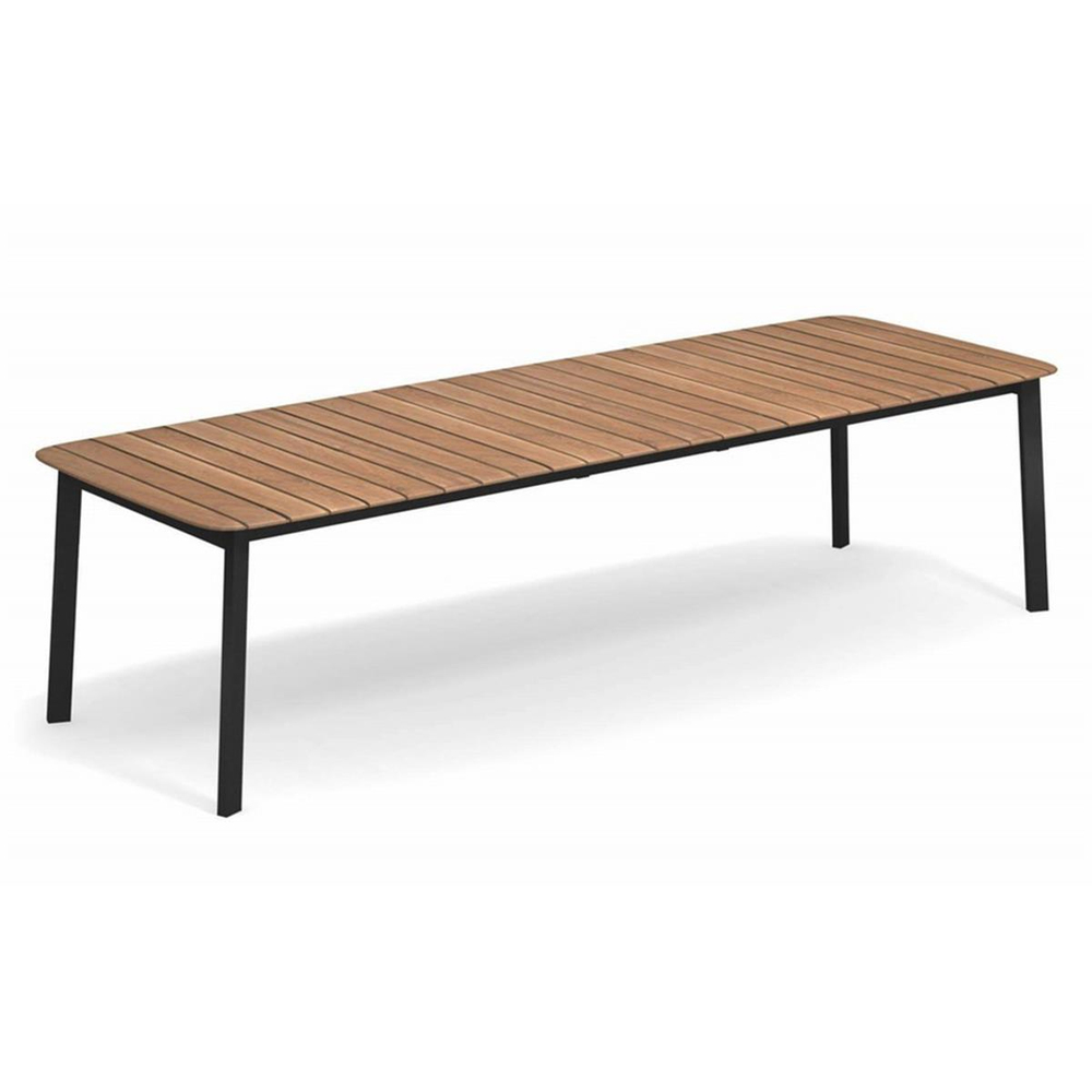 Emu Shine Black Teak Large Dining Table