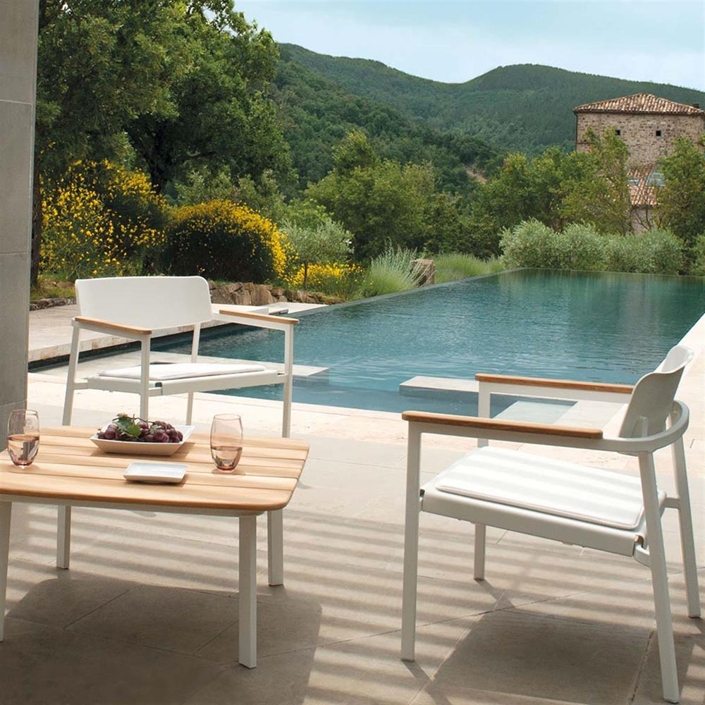 Emu Shine Taupe Teak Coffee Table