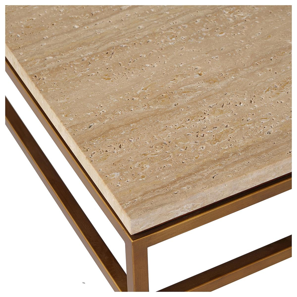 Mitchell Gold+Bob Williams Vandyke Travertine Side Table