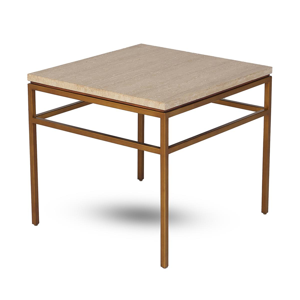 Mitchell Gold+Bob Williams Vandyke Travertine Side Table