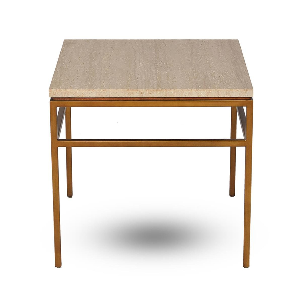 Mitchell Gold+Bob Williams Vandyke Travertine Side Table