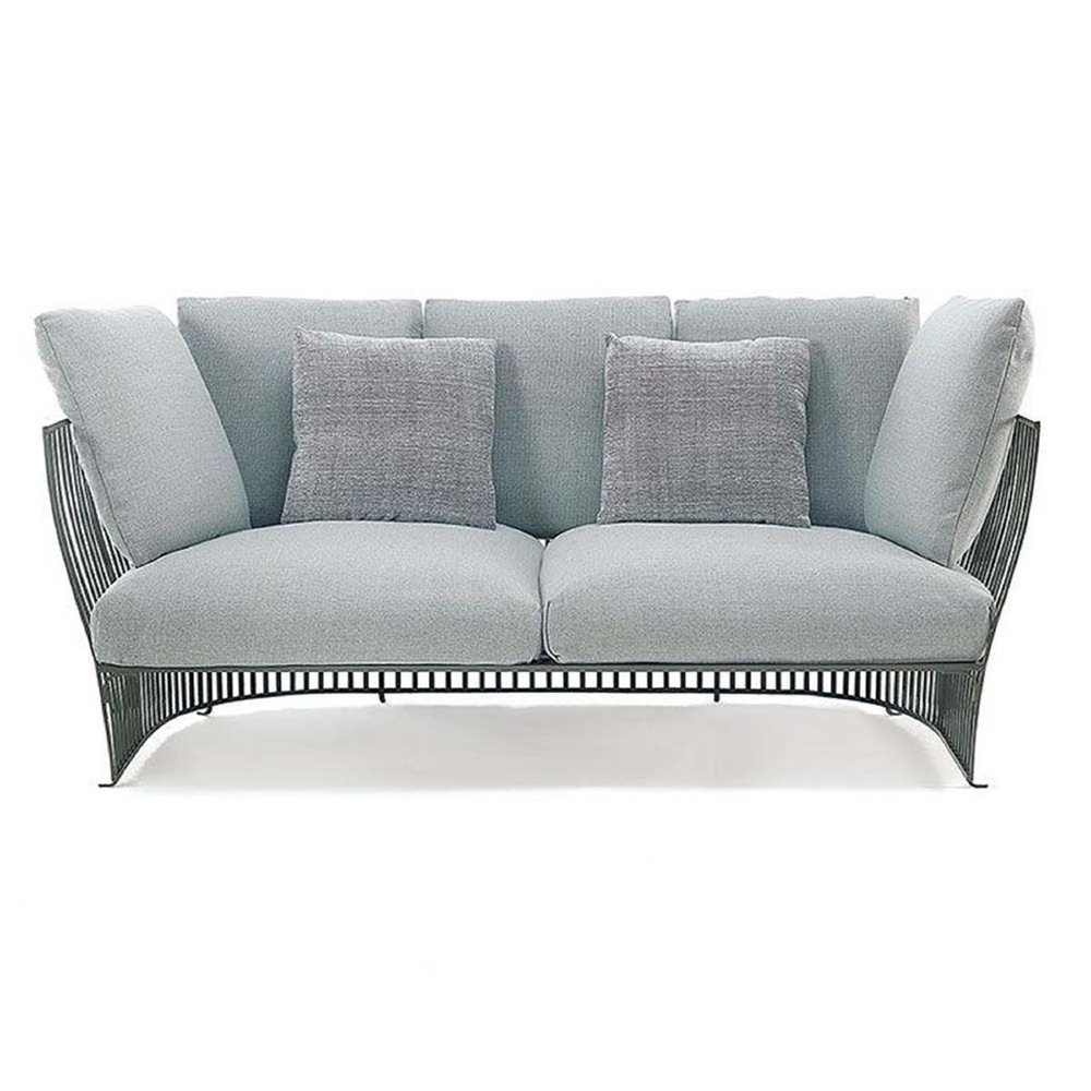 Ethimo Venexia Mineral Grey Two-Seater Sofa