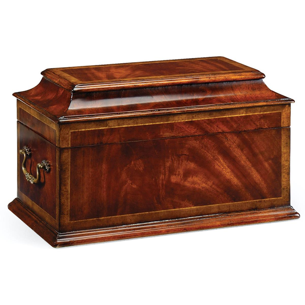 Jonathan Charles Buckingham Antique Mahogany Storage Box