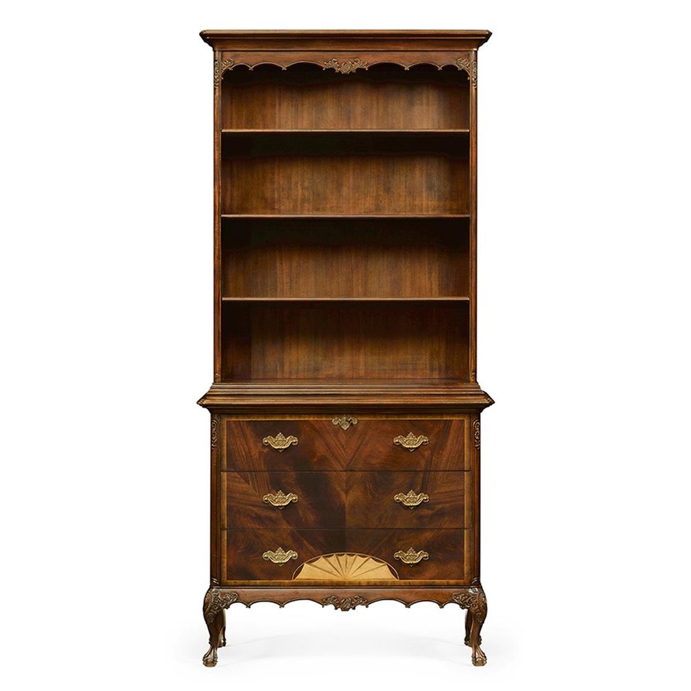 Jonathan Charles Buckingham Medium Antique Mahogany Grand Bookcase