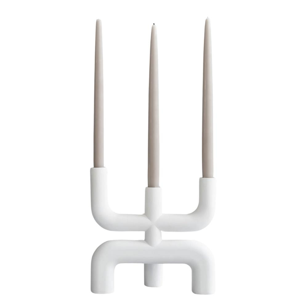101 Copenhagen Cobra Bone White Candle Holder