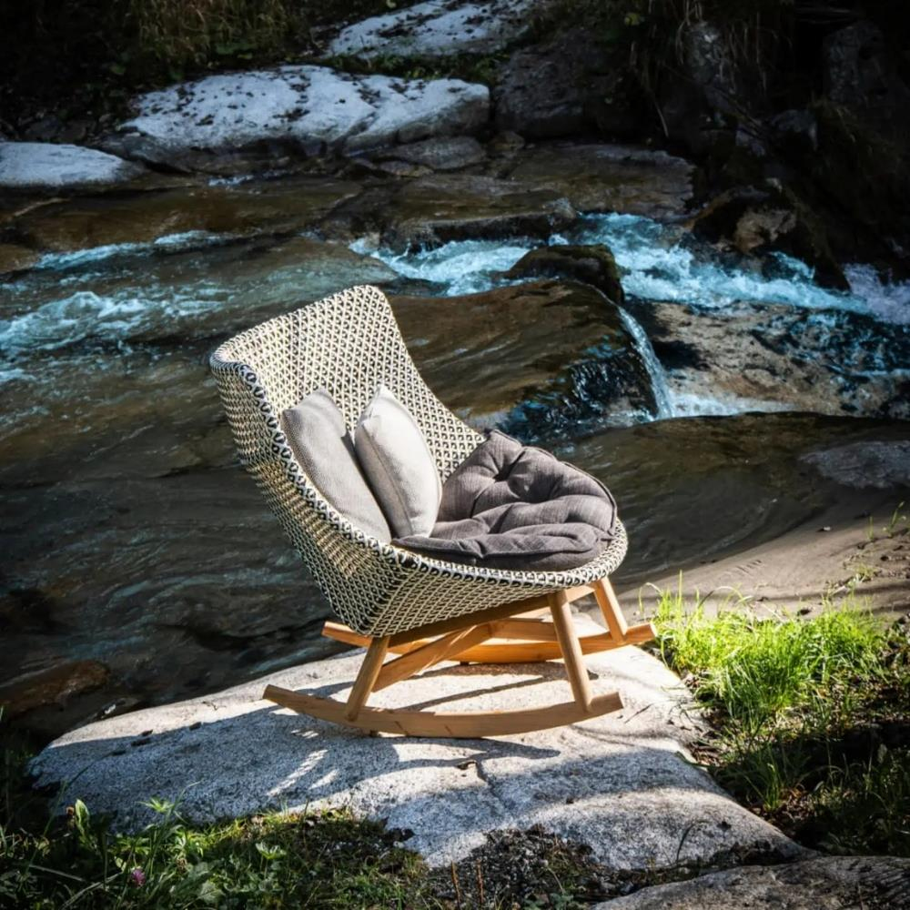 Dedon Mbrace Baltic High-Back Rocking Chair