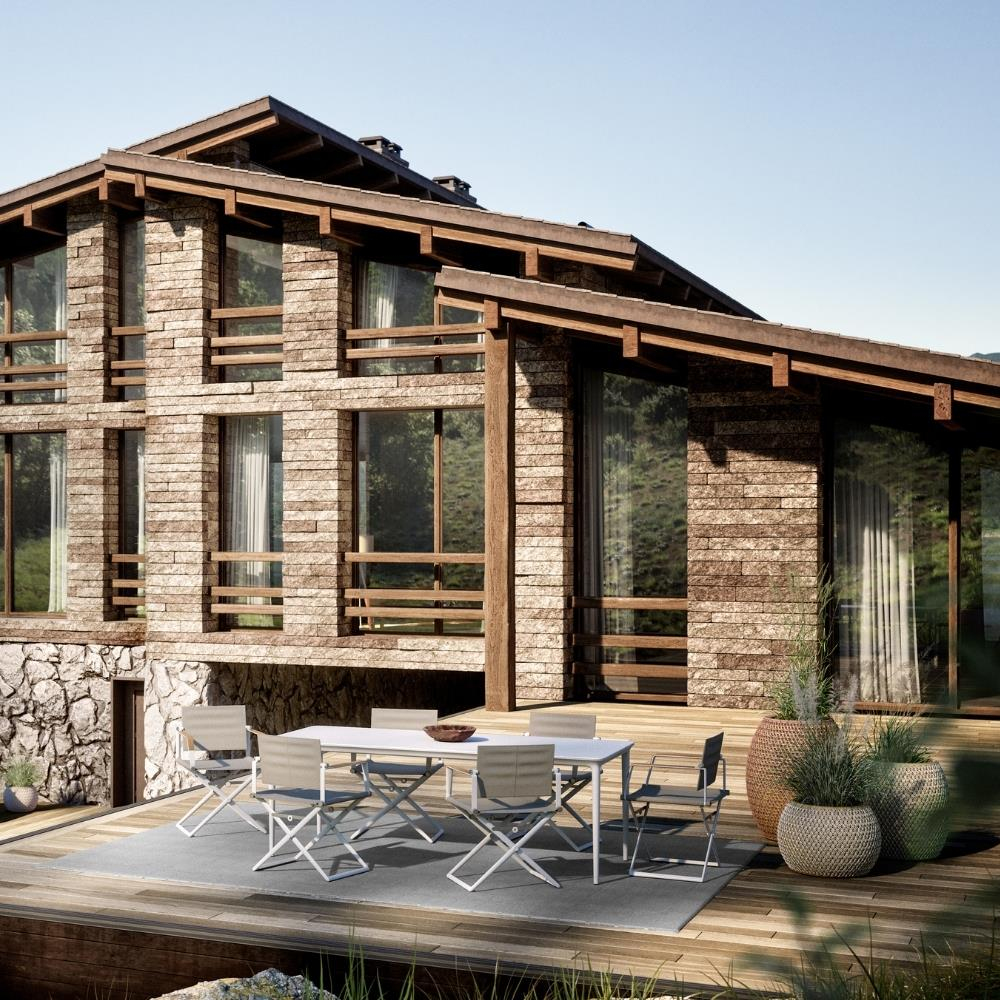 Dedon Seax Sail Dove Directors Chair