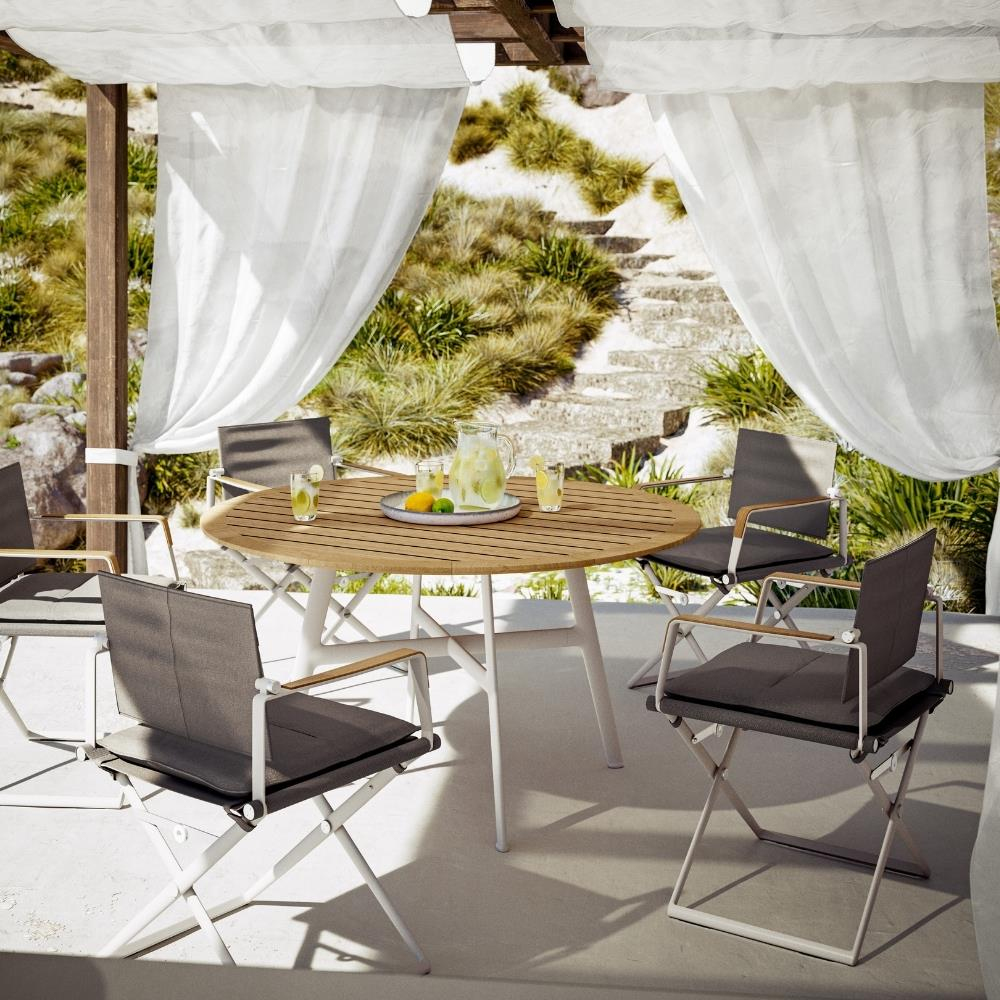 Dedon Seax Sail Taupe Directors Chair