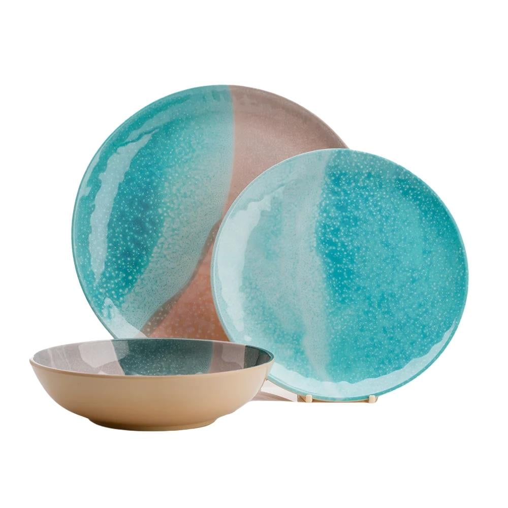 Flamefield Dunes 12-Piece Dinnerware Set