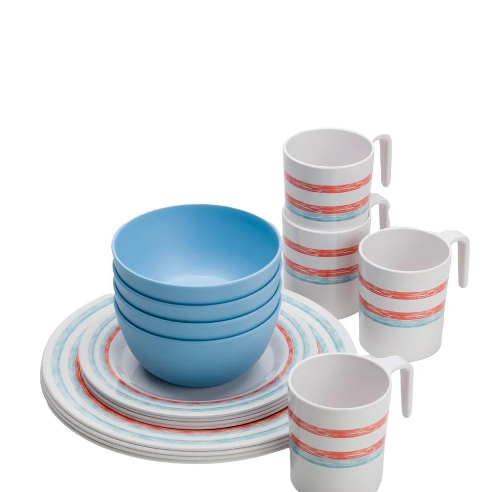 Flamefield Just Stripes 16-Piece Dinnerware Set