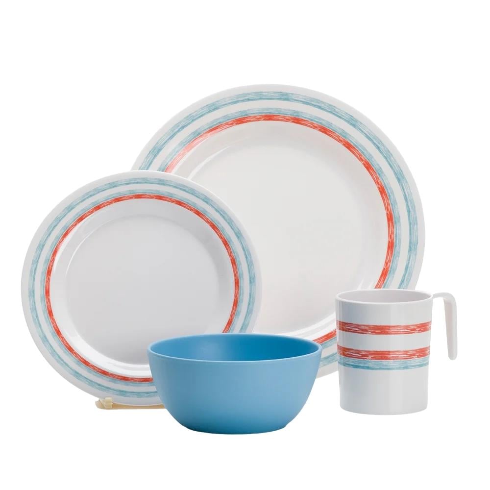 Flamefield Just Stripes 16-Piece Dinnerware Set
