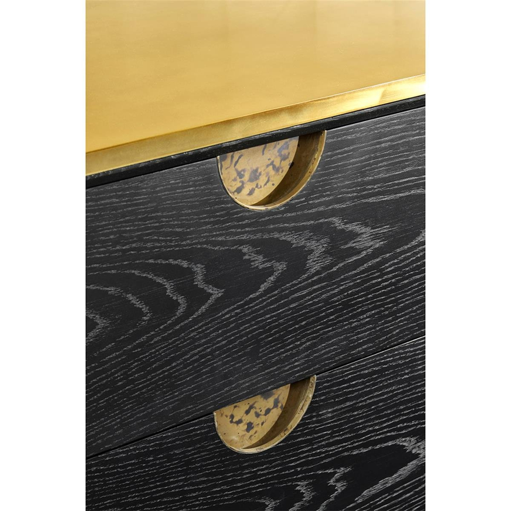 Jonathan Charles Fusion Ebonized Oak 6-Drawer Dresser