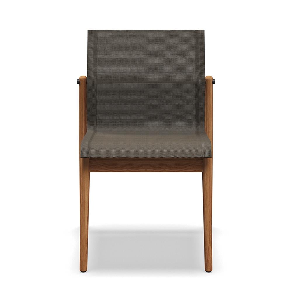 Gloster Sway Buffed Teak Side Dining Chair