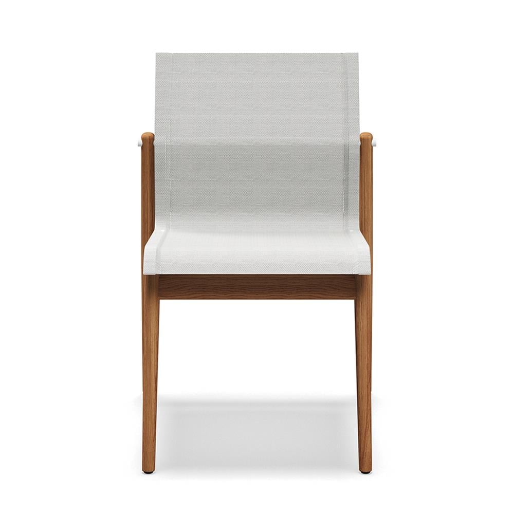 Gloster Sway White Seagull Armless Chair