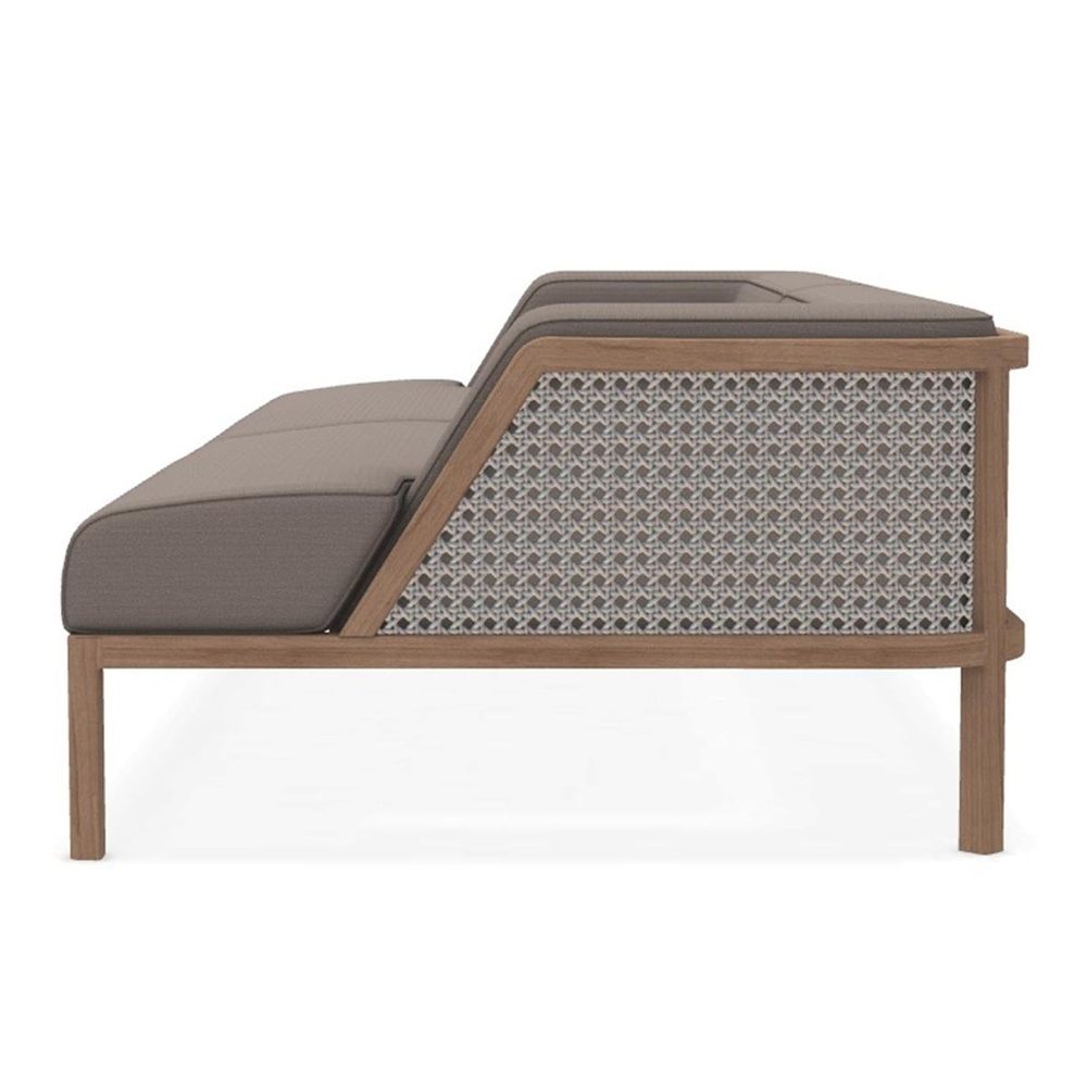 Ethimo Grand Life Teak / Light Grey XL Sofa