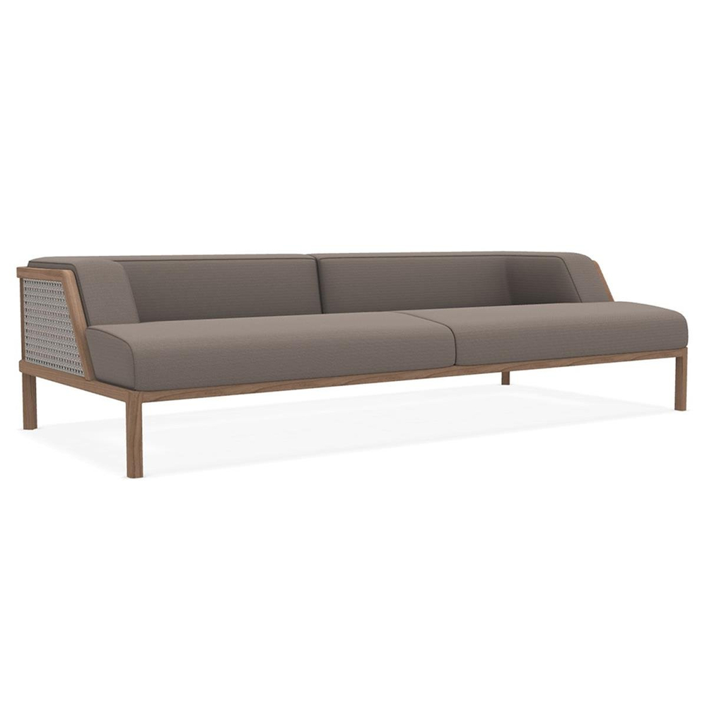 Ethimo Grand Life Teak / Light Grey XL Sofa