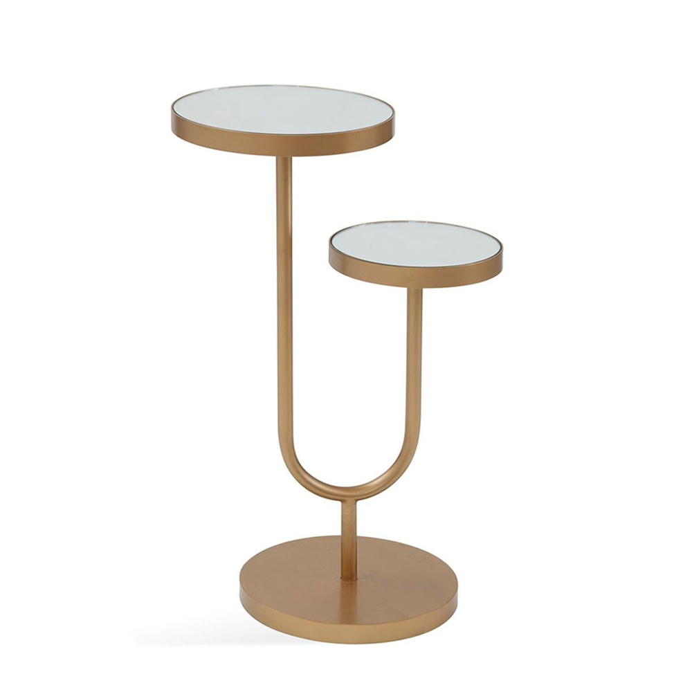 Bassett Mirror Scatter Gold Side Table