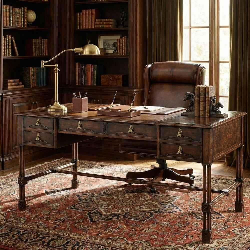 Jonathan Charles Tribeca Gothic Executive Desk