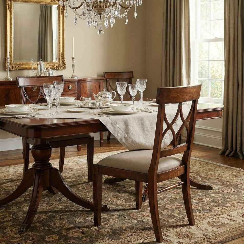 Jonathan Charles Windsor Armless Dining Chair