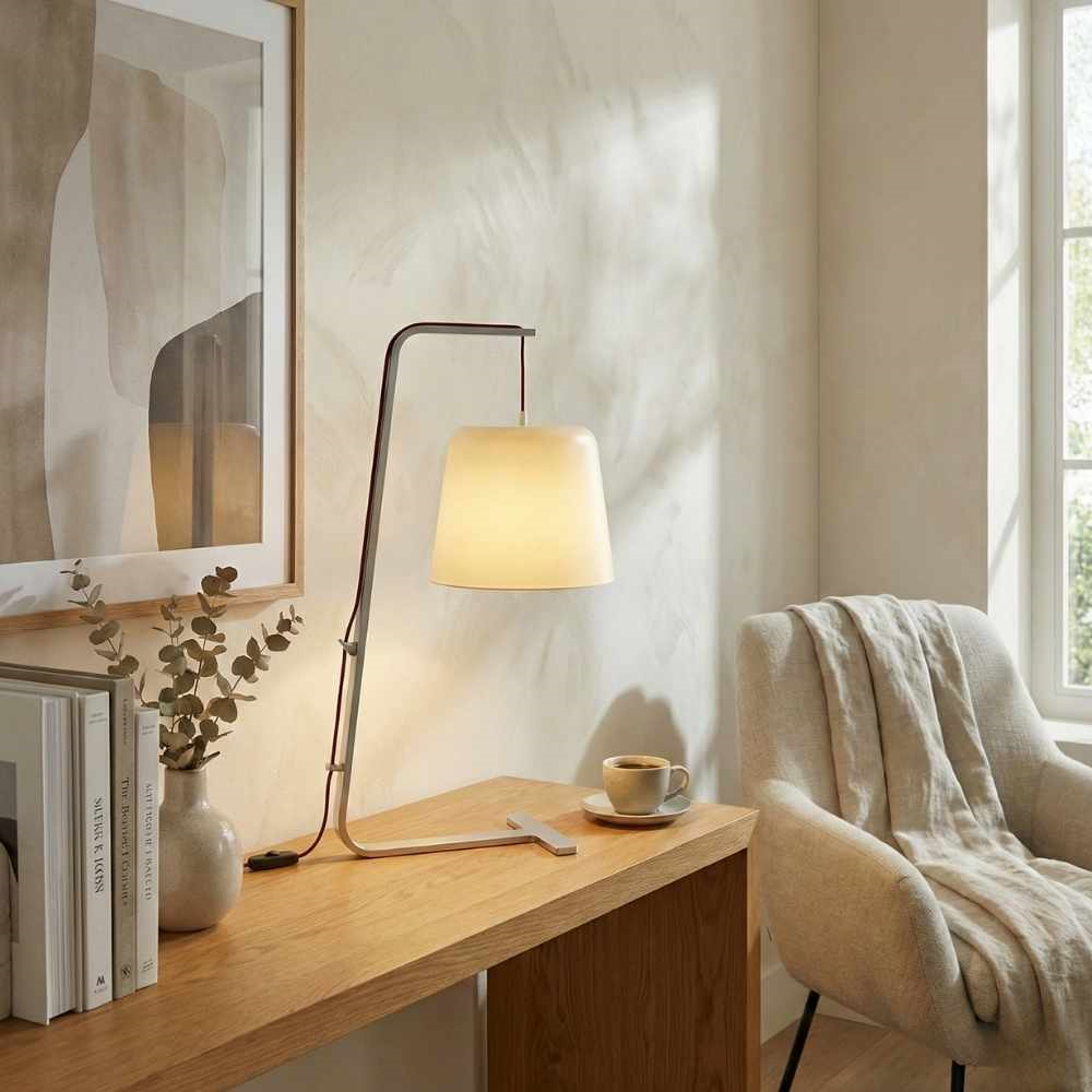 Ligne Roset Ariane Opal White Table Lamp