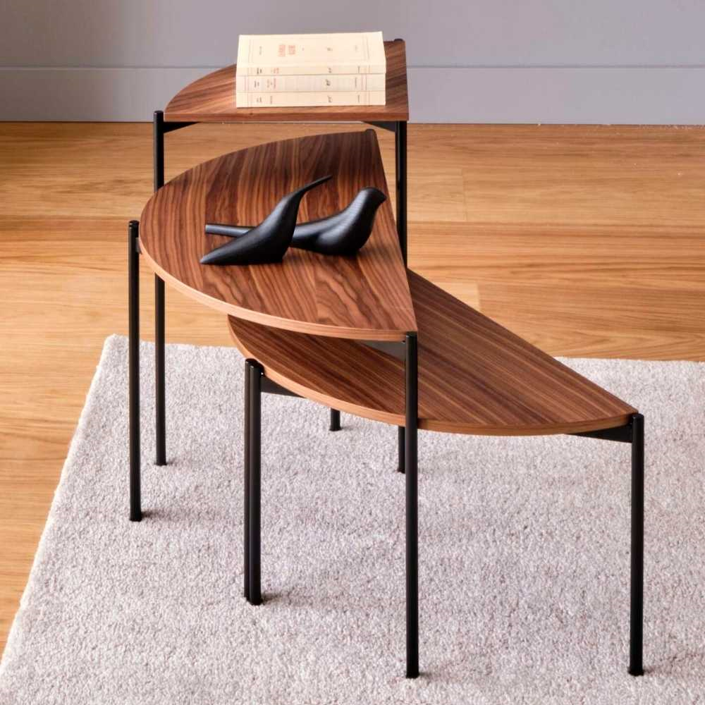 Ligne Roset Quadran Set of Three Nesting Tables