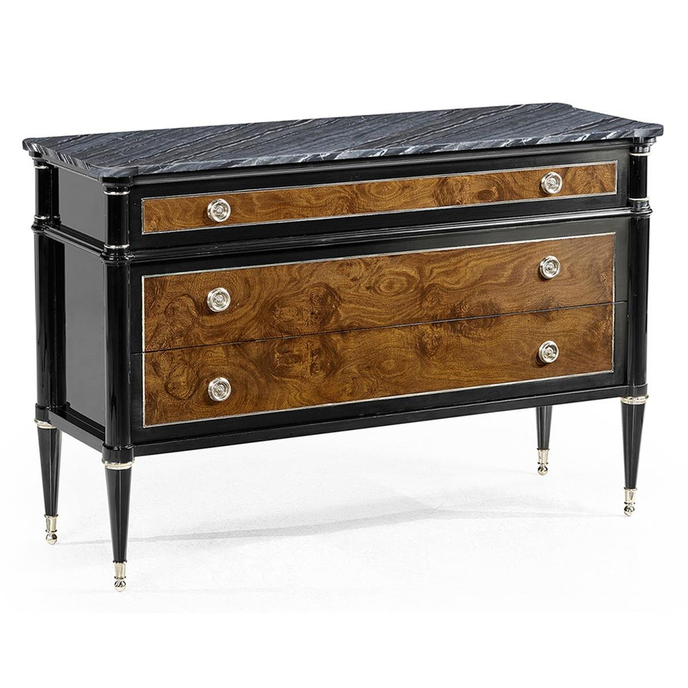 Jonathan Charles Madison Black Marble Top Dresser
