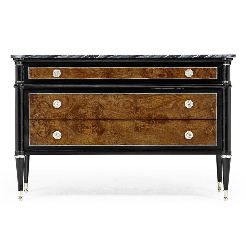 Jonathan Charles Madison Black Marble Top Dresser