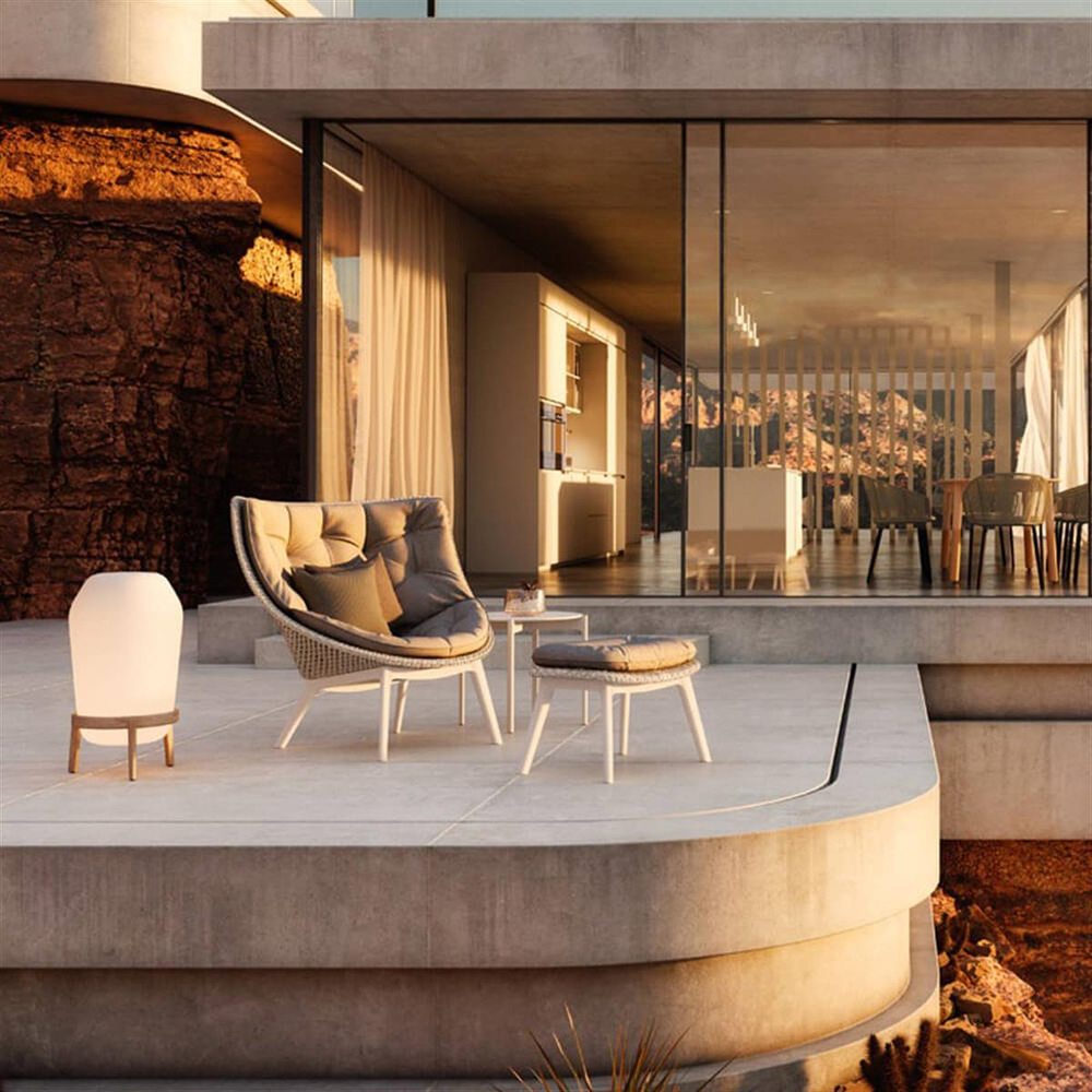 Dedon Mbrace Spice Footstool