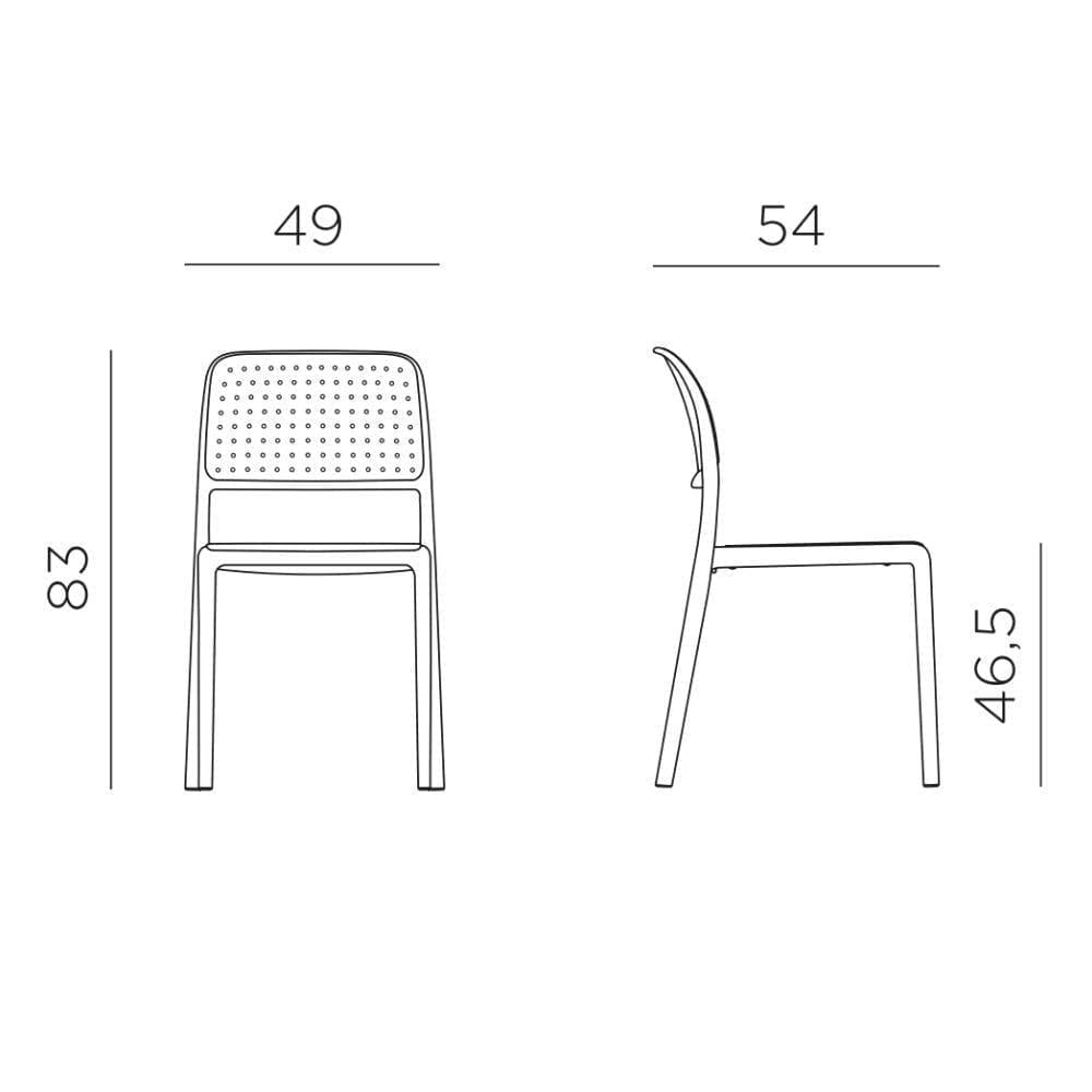 Nardi Bora Step Bianco Table Set