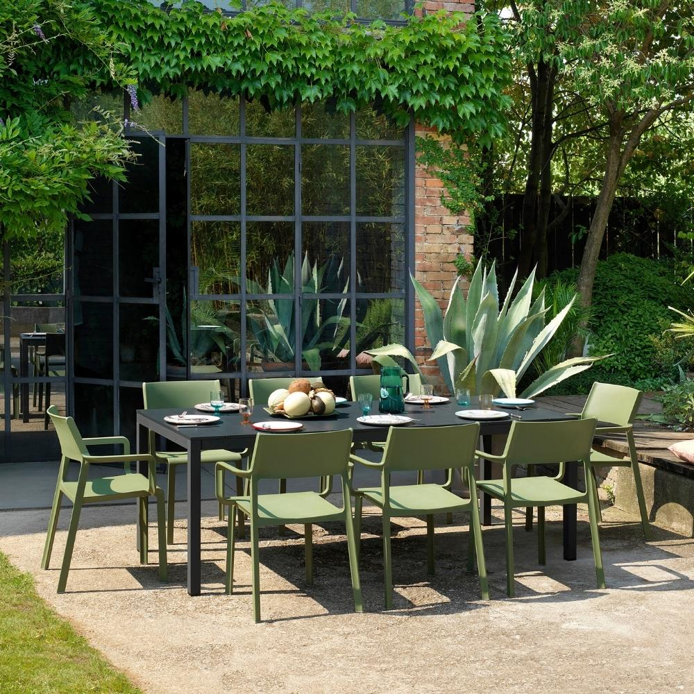 Nardi Trill Agave Chair Rio Anthracite Table Set